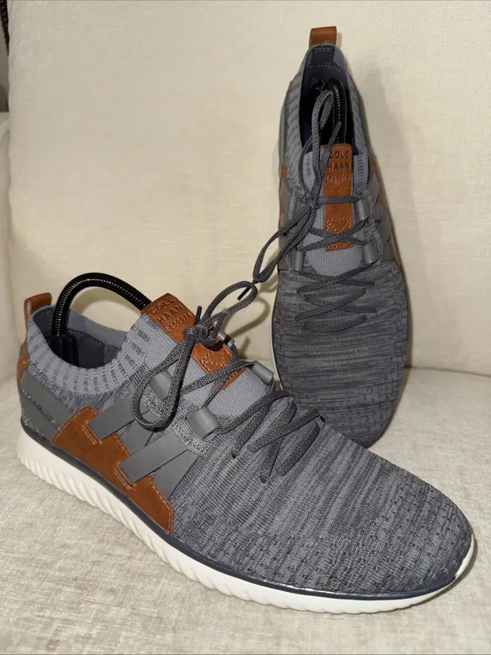 Cole Haan Mens Size 10 M Grand Motion Woven Stitchlite Sneaker Gray C27734 EUC